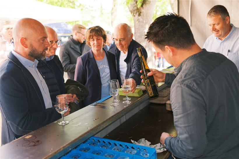 CSV-Politiker beim Apéro