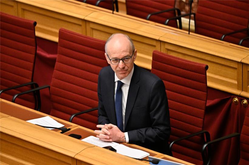 CSV-Premierminister Luc Frieden Mitte März im Parlament
