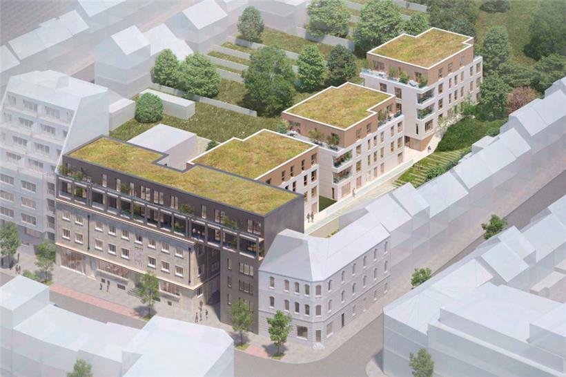 „Canal44“: Drei Wohnblöcke entstehen hinter dem Hauptgebäude