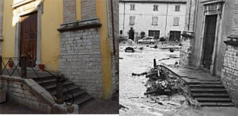 Cantiano: Haus im Zentrum, vorher – nachher.