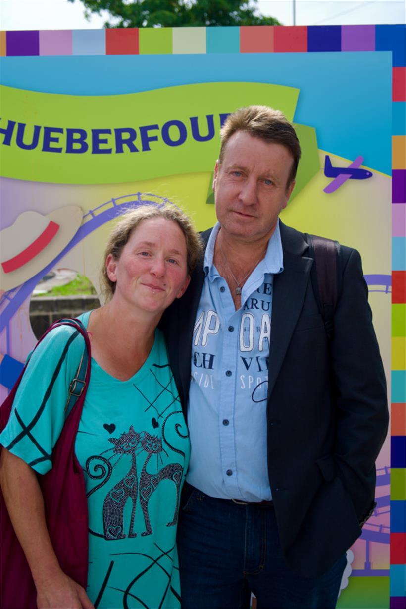 Carine und Laurent aus Longwy genießen ihren gemeinsamen Tag