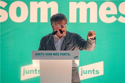 Carles Puigdemont bei einer Veranstaltung im Juli im Südwesten Frankreichs
