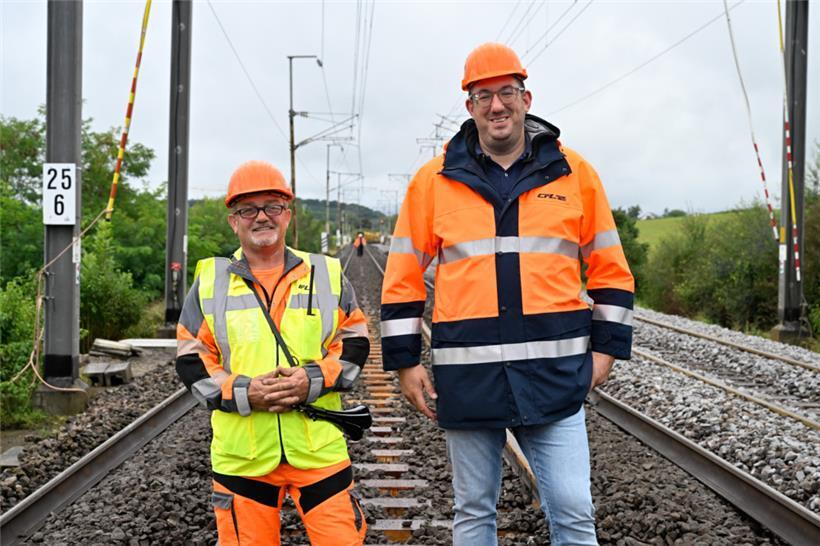 Carlo Givert und Laurent François von der CFL