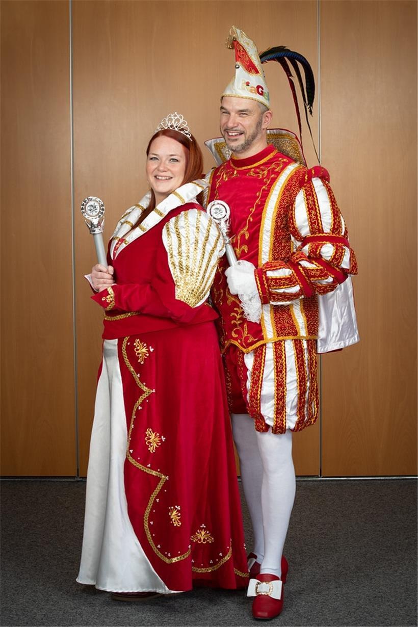 Caroline Freylinger und Frank Jungers, das Karnevalsprinzenpaar in Petingen
