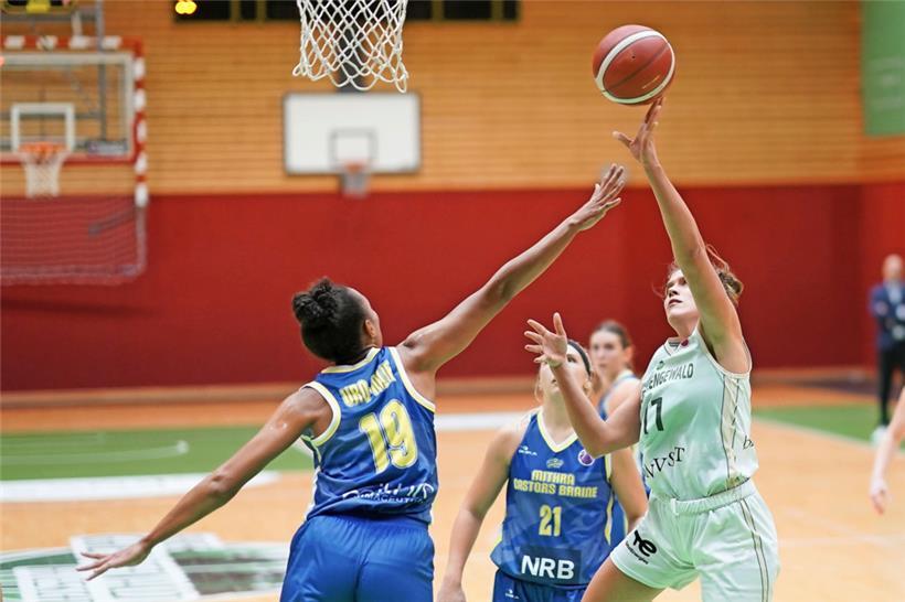 Cathrin Wolff (in Weiß) ist sich sicher, dass ihr die EuroCup-Begegnungen eine Menge gebracht haben 
