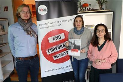 Cédric Reichel, Nadine Haas und Antoniya Argirova geben staatlichen Unternehmen eine schlechte Note in Sachen Menschenrechtspolitik
