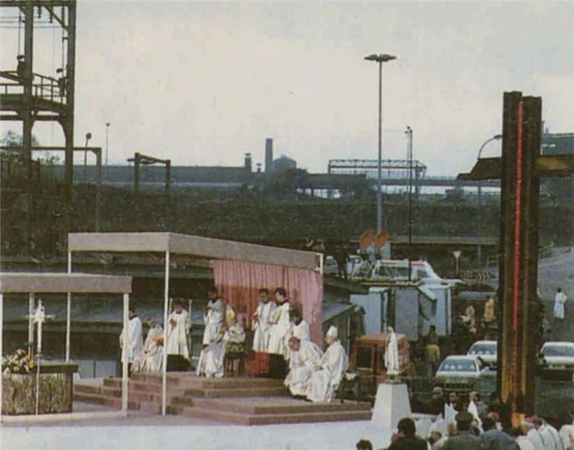 Célébration du pape Jean-Paul II à Esch-sur-Alzette le 15 mai 1985
