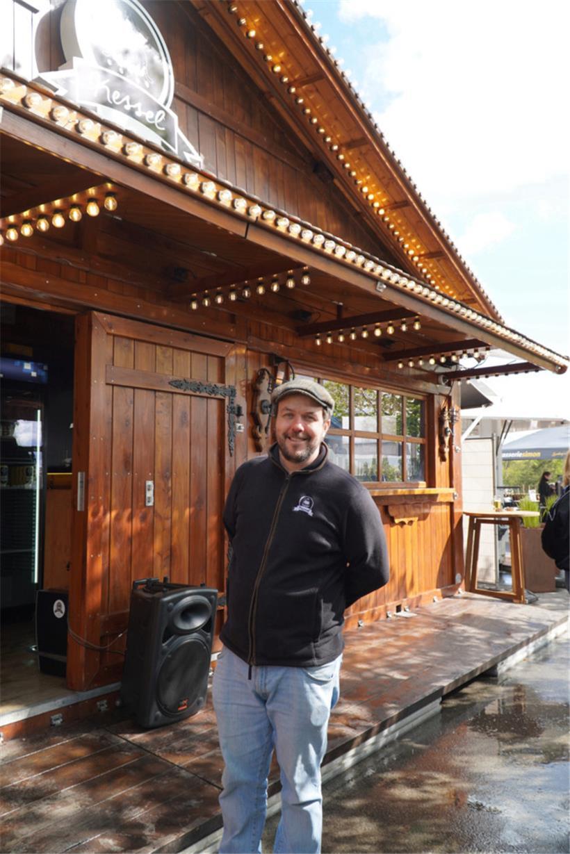 Chalet-Betreiber Jérôme Bigard hofft, dass das Wetter mitspielt

