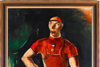 „Champion“ von Joseph Kutter zeigt den zweifachen Tour-Sieger Nicolas Frantz
