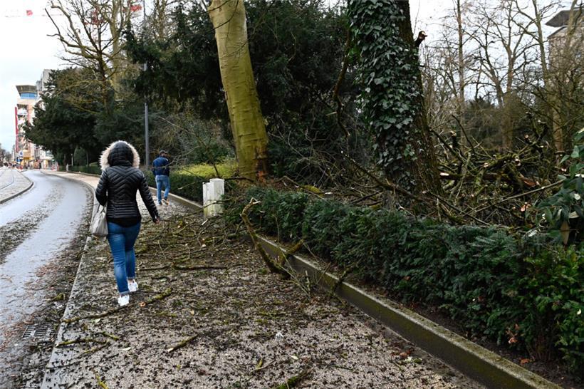 Chaos nach dem Sturm in Luxemburg