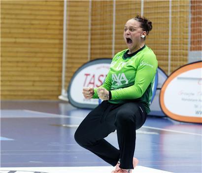 Charlène Servant erzielt das entscheidende Tor für Differdingen im Fußballspiel