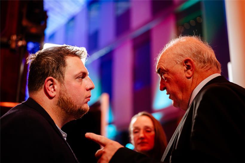 Charles Goerens (r.), hier im Gespräch mit Meris Sehovic von „déi gréng“, war kein Freund von Blau-Rot-Grün
