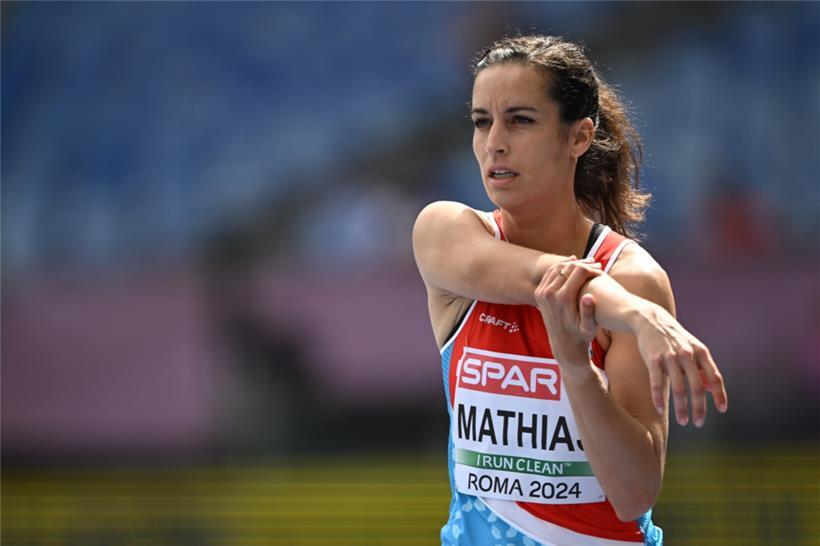 Charline Mathias nahm in Rom erstmals seit sechs Jahren wieder an einer Outdoor-EM teil

