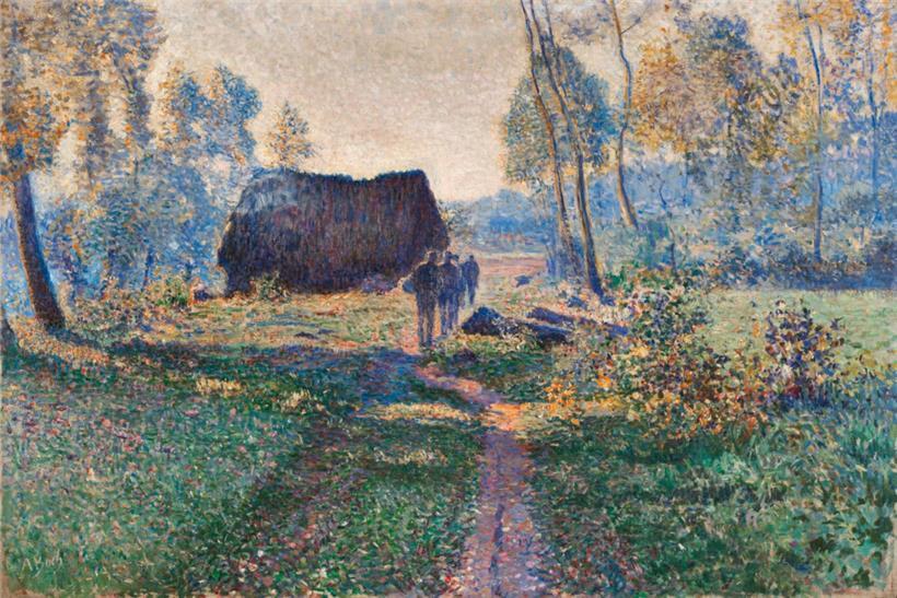 „Chaumière en Flandre“, ca. 1891, Lucien Arkas Collection

