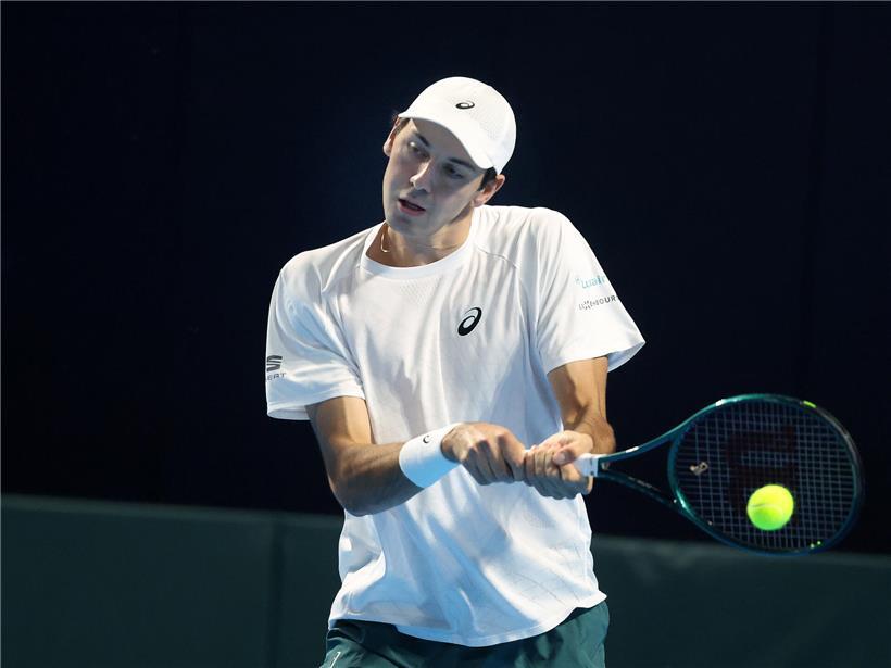 Chris Rodesch gibt sein Grand-Slam-Debüt bei einem Tennisturnier in Paris vor einem Jahr