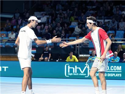 Chris Rodesch und Alex Knaff im Tennisdoppel für Vorentscheidung beim wichtigen Match