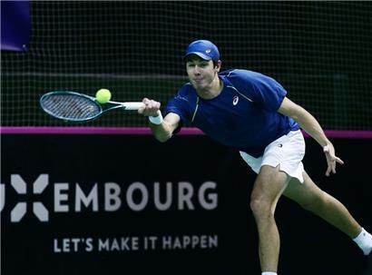Chris Rodesch musste sich am Montag in der 1. Runde von Wimbledon geschlagen geben
