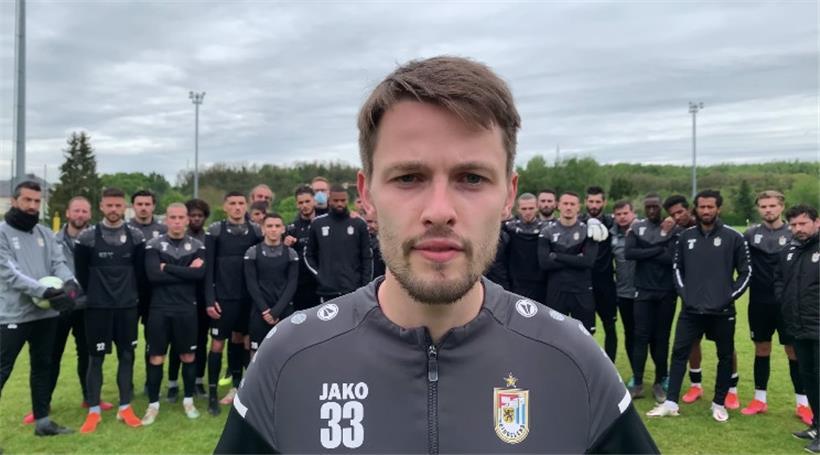 Chris Stumpf hat seine Mitspieler zu dieser starken Aktion bewegt
