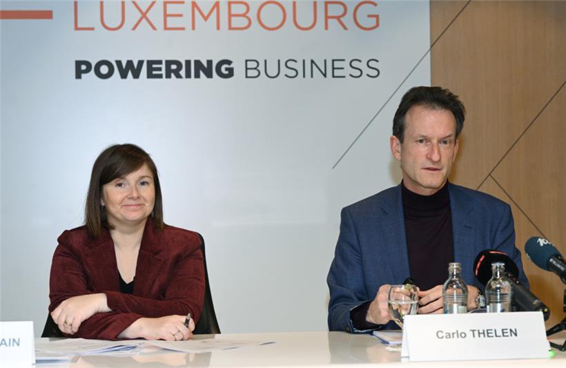 Christel Chatelain mit Carlo Thelen
