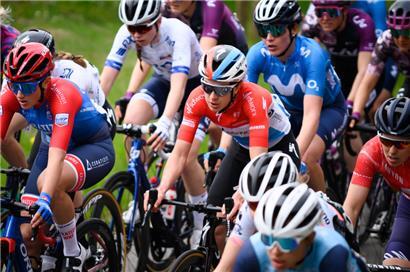 Christine Majerus hatte nach drei Etappen einen Rückstand von 1:24 Minuten auf Gesamtsiegerin Ellen Van Dijk
