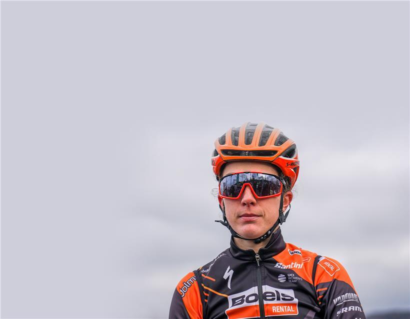 Christine Majerus kam am Samstag auf den Strade Bianche nicht ins Ziel – ihre Leistung ist für sie jedoch zweitrangig 
