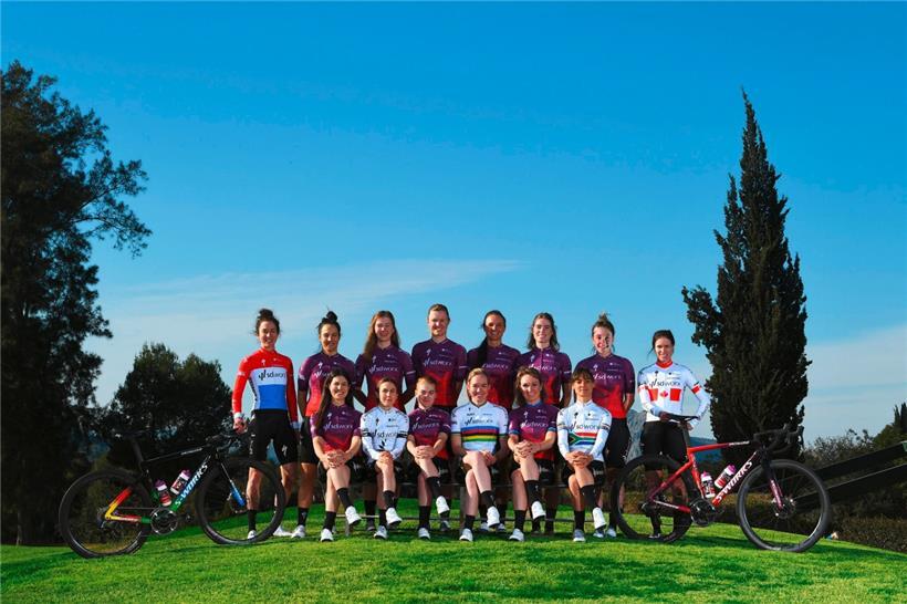 Christine Majerus (links) mit ihrer Mannschaft SD Worx
