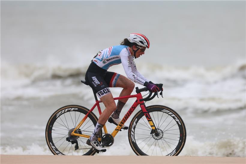 Christine Majerus zeigte im Sand von Ostende eine starke Leistung
