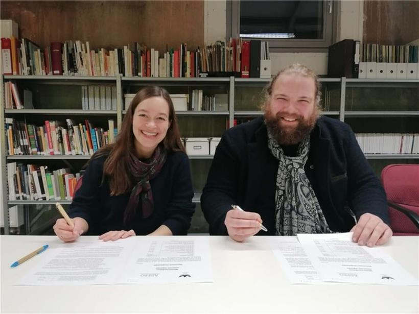 Claire Wagener und Sascha Dahm unterzeichnen neue Mindesttarife für Bühnenkunst in Luxemburg