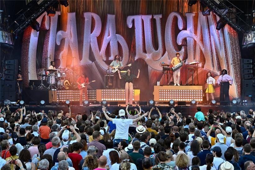 Clara Luciani vor rund einer Woche bei den „Francofolies“ in Esch
