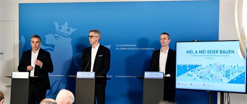 Claude Meisch, Léon Gloden und Serge Wilmes
