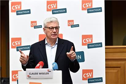 Claude Wiseler trat beim CSV-Kongress am Samstag als einziger Präsidentschaftskandidat an
