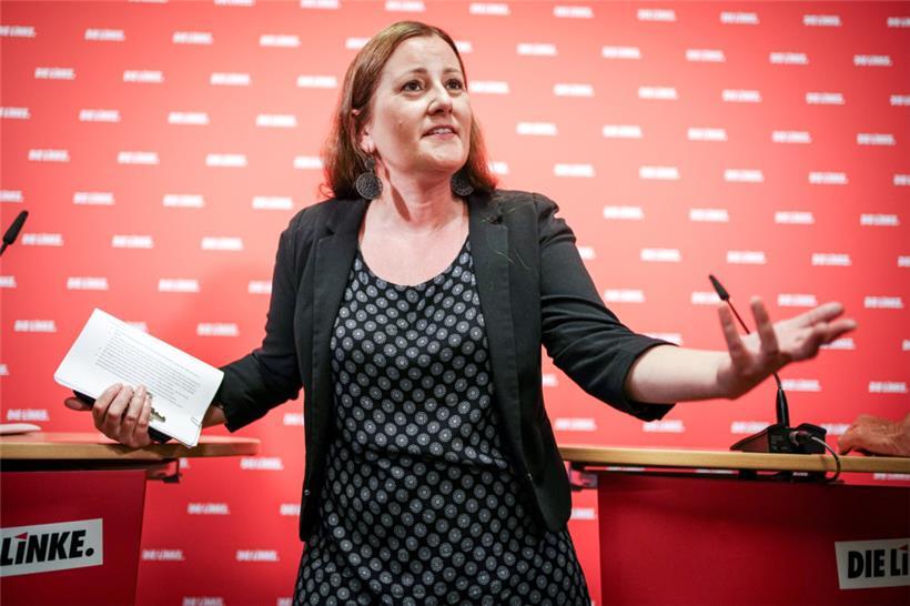 Co-Parteichefin Janine Wissler warnte vor einem „rechtspopulistischen Überbietungswettbewerb“ in Europa
