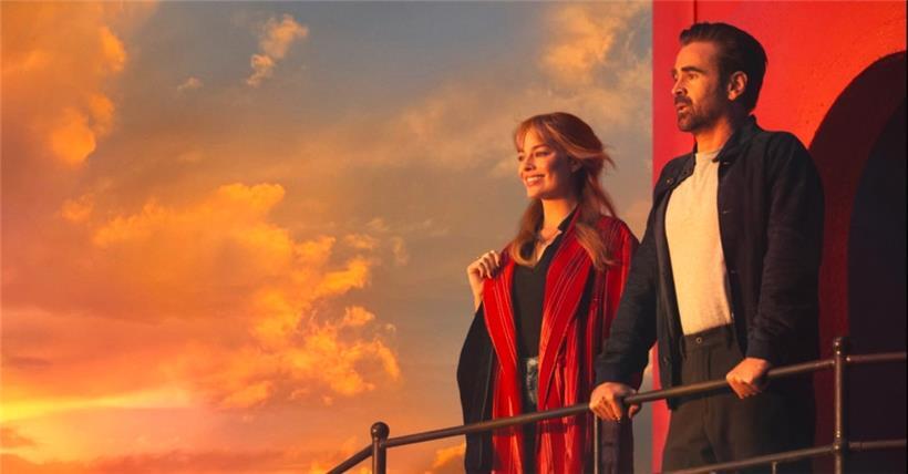 Colin Farrell (r.) und Margot Robbie (l.) in „A Big Bold Beautiful Journey“
