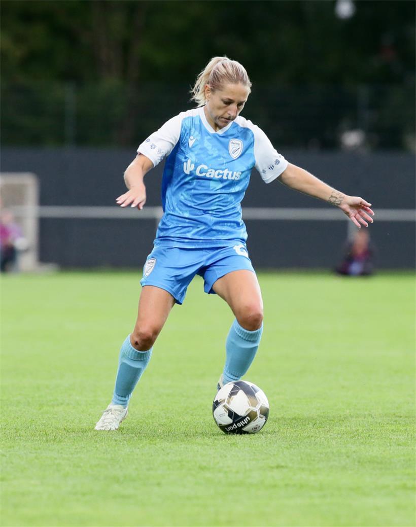 Coraline Corplet erzielte am Samstag beim 1:3 gegen Vllaznia Shkodra den Ehrentreffer
