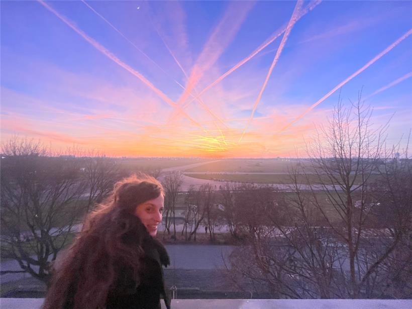 Coucher de soleil sur le Tempelhofer Feld
