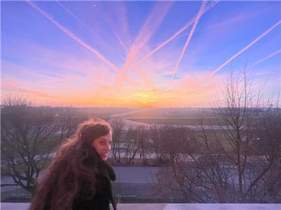 Coucher de soleil sur le Tempelhofer Feld

