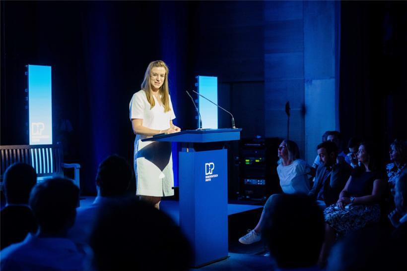 DP-Generalsekretärin Carole Hartmann