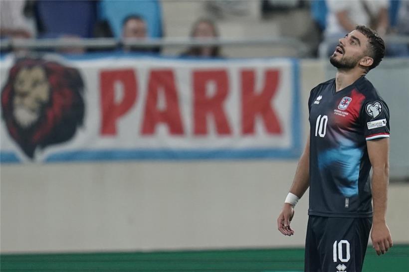 Danel Sinani traf am Sonntagabend gleich zweimal den Pfosten
