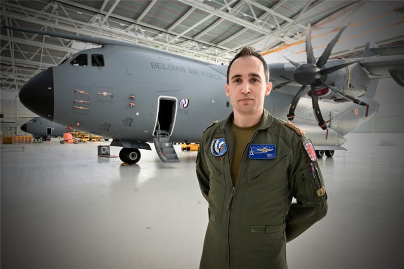 Daniel Olsem ist einer der Luxemburger Piloten, die mit dem Airbus A400M fliegen
