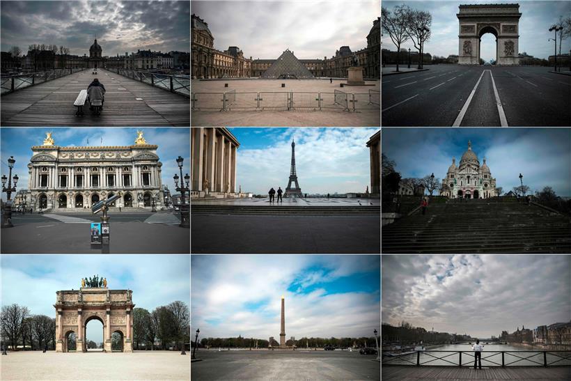 Dans une France confinée et sans spectateurs ni visiteurs même les lieux les plus mythiques perdent leur raison d’être
