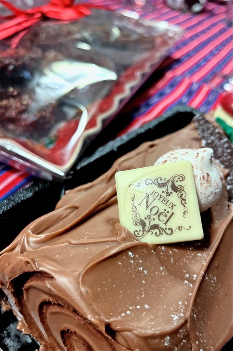 Darf natürlich nicht fehlen: die traditionelle Bûche
