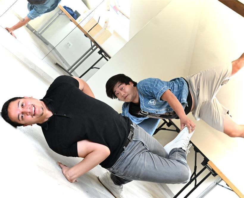 Daryll Chimento (l.) und Brandon Konrad wollen Breakdance in Luxemburg wieder groß aufleben lassen
