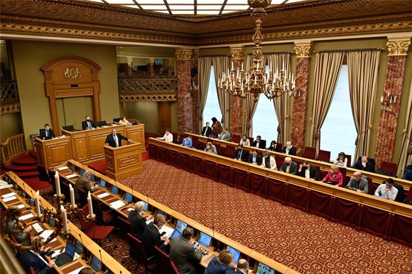 Das Archivbild zeigt einen Blick ins Parlament
