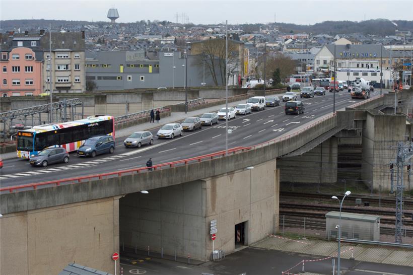 Das Archivfoto zeigt den Pont Buchler in Luxemburg-Stadt im Januar 2019
