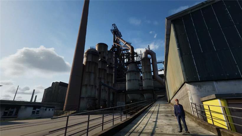 Das Belvaler Stahlwerk Ende der 1980er Jahre