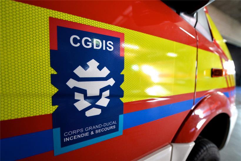 Das CGDIS musste am Mittwochabend ein brennendes Auto löschen
