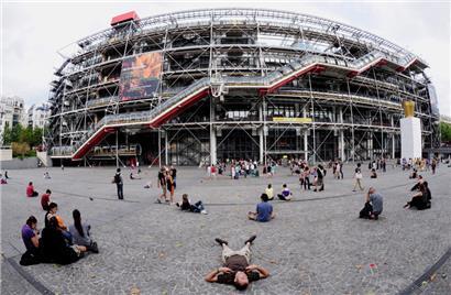 Das Centre Pompidou in Paris wird saniert
