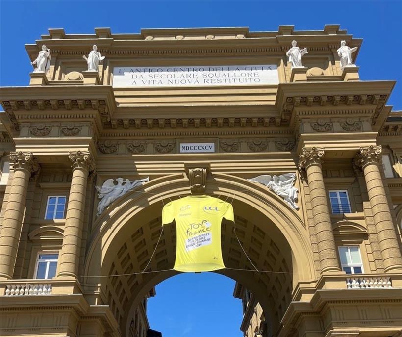 Das „Centro storico“ von Florenz im Zeichen des „Maglia Gialla“ 
