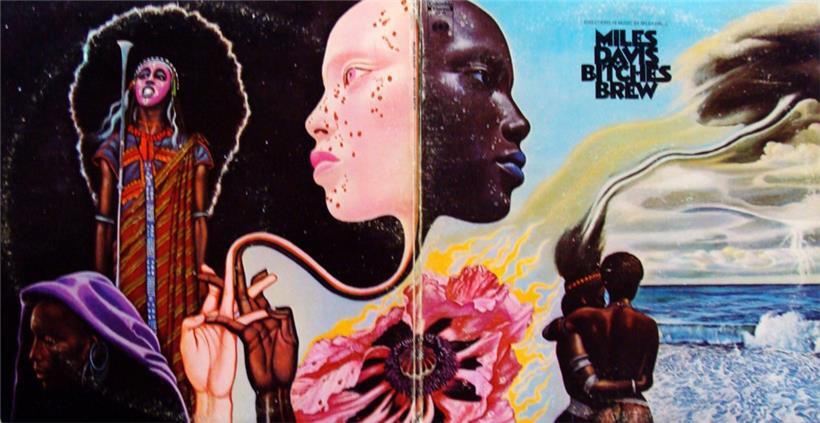 Das Cover zu „Bitches Brew“ von Mati Klarwein
