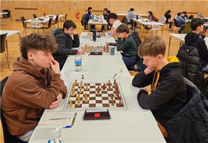 Das Duell der vierten Runde: Hier traf der spätere Titelträger Axel Plard (l.) auf den Echternacher Matthieu Zeihen (r.)
